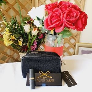 Set | L'OREAL | Eyeshadow + Lipstick + Crossbody Bag / Pouch l All NEW
